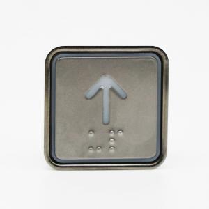 Square DC24V/12V stainless steel elevator button with Braille