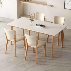 Stone Marble Top Modern Luxury Wooden Dining Table OEM ODM