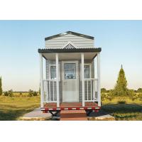 China Ready Made Steel Frame Prefab Tiny House With Trailer On Wheels Little Houses For Sale on sale