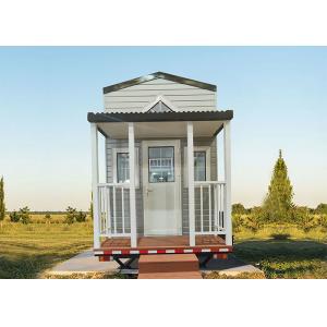 China Ready Made Steel Frame Prefab Tiny House With Trailer On Wheels Little Houses For Sale supplier