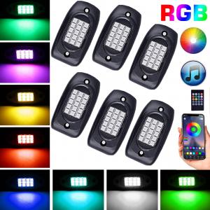 China Remote Control LED RGB Rock Lights Durable Stable For Motorcycle supplier