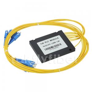 China 2.0mm Cable 1X8 Fiber Optic PLC Splitter ABS Module With SC Connector supplier