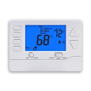 China Programmable 24V 1 Heat 1 Cool Thermostat For HVAC System supplier