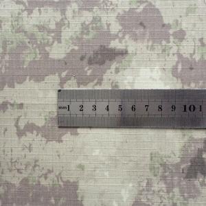 Cotton Polyester Camouflage Fabric Printed Ripstop For Army Cambat