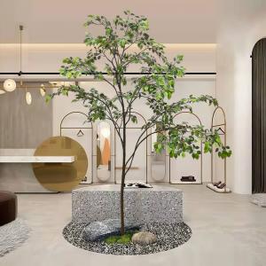 China Custom Corner Artificial Ficus Tree Space Decoration Minimalist Style supplier