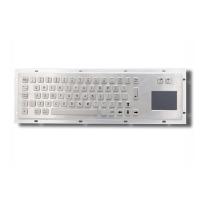 China 304 Stainless Steel IP65 IK07 Industrial Metal Keyboard With Touchpad USB Interface on sale