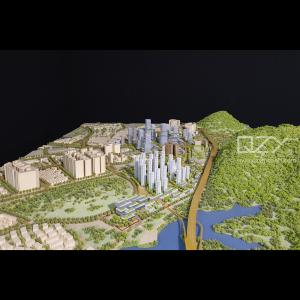 HUAYI Architecture Mockup Model Urban Planning Model 1:1500 Shenzhen Meilin