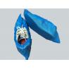 China Blue Medical Plastic Products Disposable Shoe Cover PE Waterproof 15 Cm Antiskid wholesale