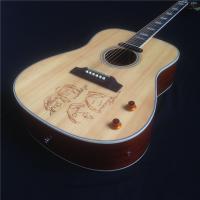 China Hot sale Acoustic Guitar Natural Guitar Acoustic with One Piece of body 20 scale Chinese guitar shop free shipping on sale