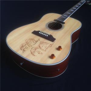 Hot sale Acoustic Guitar Natural Guitar Acoustic with One Piece of body 20 scale Chinese guitar shop free shipping