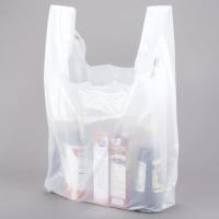 China HDPE Material T Shirt Shopping Bags Large White Colour 13 X 10 X 23 on sale