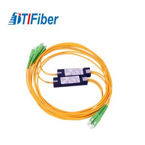 China FTTH PLC Fiber Optic Splitter ABS Box Type Low PDL Wide Operating Wavelength supplier