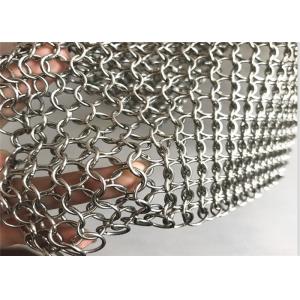 Length 10m Flexible Architectural Stainless Steel Ring Mesh Anti Cut