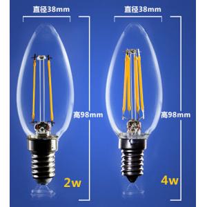 4W 6W C35 E14 Edison COG lamp LED Filament Bulb Candelabra Light replace traditional bulbs