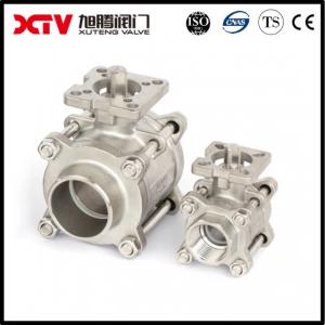 China Xtv Soft Seated Stainless Steel Ball Valve with Butt Welding and Mounting Pad Full Payment supplier