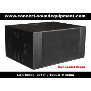 4ohm 1200W Concert Sound Equipment  2x18" Horn Loaded Subwoofer For Concert , Disco And Nightclub