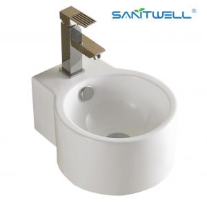 Small Sizes AB8327 Bathroom Above Counter Basin Washing Bathroom vanity round Sinks Ceramic Basin