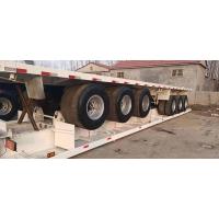 China 3 Axles 45tons Used Truck Trailer Flatbed Trailer For  13M Container Carrier on sale