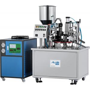 China Ultrasonic plastic soft tube tail sealing machine , PLC control Toothpaste Tube Filler supplier