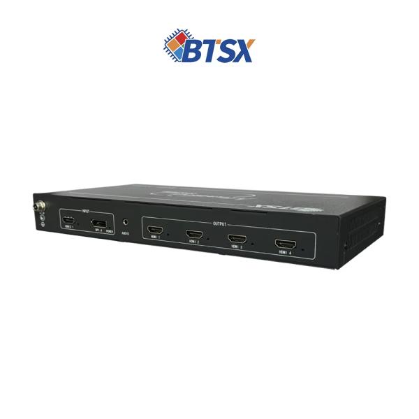 8K60 Multi-Screen Expander Video Wall Controller with HDMI 2.1 Input DP 1.4 Input and 4 HDMI 2.0 Outputs