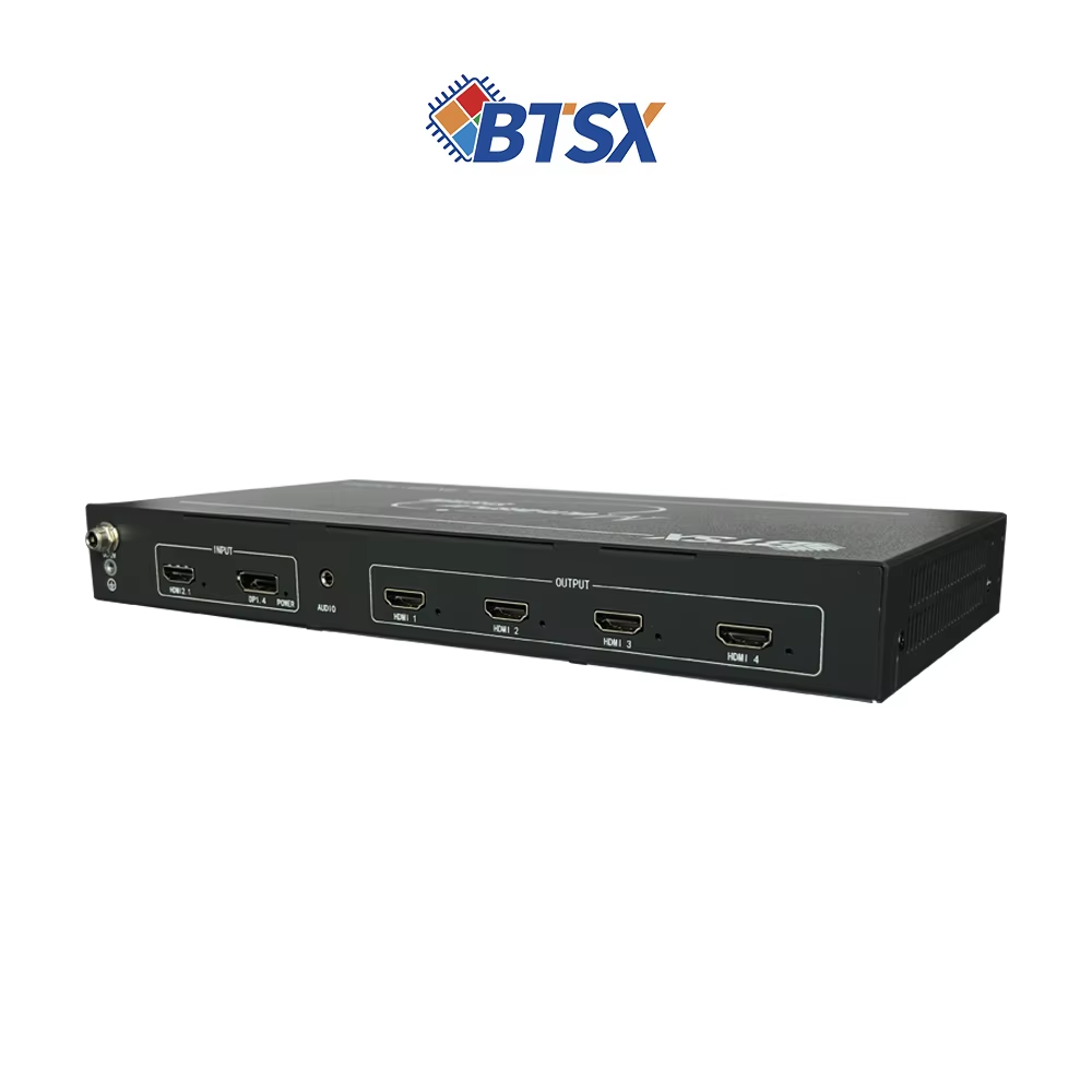 China 8K60 Multi-Screen Expander Video Wall Controller with HDMI 2.1 Input DP 1.4 Input and 4 HDMI 2.0 Outputs wholesale