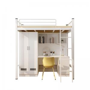Mail packing Y Modern School Dormitory Bedroom Furniture Set Loft Metal Bunk Bed With Desk