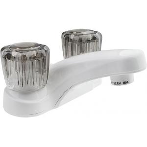 China Dual Handle RV Bathroom Faucet Tap Acrylic CUPC Certified 2KG supplier