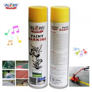 650ml Plyfit Yellow Road Line Marking Paint Butterfly Nozzles For Road Marking