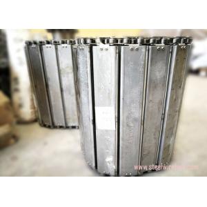 China Stainless Steel Plate Conveyor Belt Chain Plate Conveyor Acid / Alkali Resistant supplier