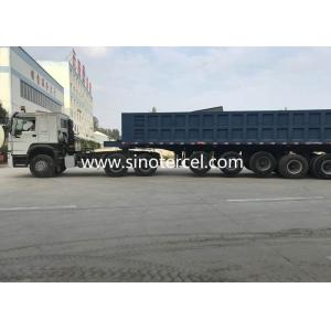 China Customizable Leaf Spring Steel Bulk Tipping Trailers For Sale supplier