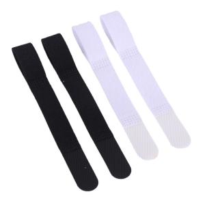 China 黒と白のP型ケーブルフックアンドループヘッドフォン両面12mm wholesale