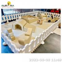 China Soft Play Equipment Slide Indoor Soft Play For Kids Soft Play Set Equipment Brown on sale
