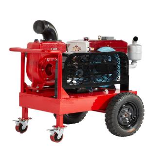 China 安い移動式水ポンプ 流量 25 m3/h 自転式水ポンプ 軽量 ディーゼル式水ポンプ wholesale