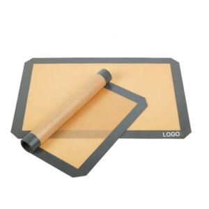 China Non-Stick Food Grade BPA Free Pastry Macarron Pad Cookie Pizza Sheet Silicon Baking Mat wholesale