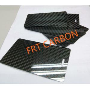 Custom Cnc Cutting Carbon Fiber Sheet 0.25mm 0.5mm 1mm  56mm 78mm For Name Card Business Card Luggage Tag