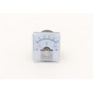 Panel Mounted Analog Volt Meters Power Imitation Red Pointer ABS Plastic Material