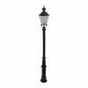 Single Head Cast Iron Garden Lamp Post Antique Street Light Pole Anti Corrosion