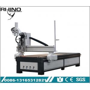Pneumatic Double Heads Custom CNC Router Machine For Wood Furniture Making
