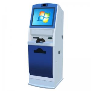 China 19 Inch Self Service Touch Screen Kiosk Terminal With ID Card Reader A4 Printer supplier