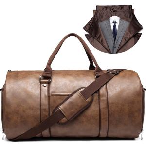 China 50L Leather Travel Garment Bag Compartment Business Mens Suit supplier
