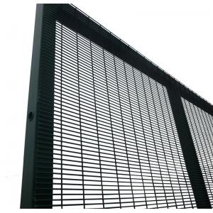 Powder Coated 358 Security Fence 12.7 * 76.2mm*2.1m  Eco Friendl Material