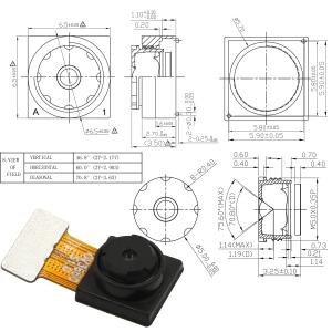 China Módulo de cámara MIPI HZ 3MP FF CSI DVP 120 Gran Angular Módulo de cámara USB OV3660 wholesale