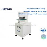 China Pneumatic Driven Blade Metal Low Cutting Force Stress V Cut PCB Depanelizer HS-320 on sale