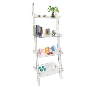 China 4  Tier Plant Acrylic Book Rack Display Shelf Home Decoration supplier