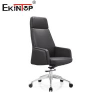 China Genuine Leather Executive Office Chair Reclining Mechanism on sale