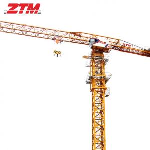 China ZTT86A Flattop Tower Crane 6t Capacity 56m Jib Length 1t Tip Load Hoisting Equipment supplier