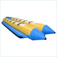 China Double Lanes Inflatable Banana Boat With Reinforced Strips For Adult on sale