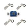 80x12.7x12.7mm SC133 Miniature Force Sensor Load Cell 1kg 5kg 10kg 20kg with HX711 Module and Rated Output 1.0±0.15mV/V