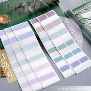 China Morandi Sticky Notepads And Stationery Index Tab Labels Sticker supplier