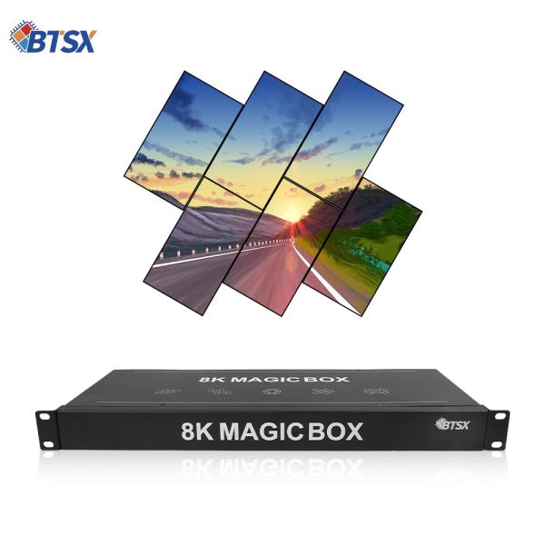 Bitvisus 8K60 Artistic Video Wall Controller with 64G Memory and 10-Layer Superimposition for Multi-Screen Displays